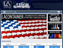 Tablet Screenshot of lacontainerstore.com